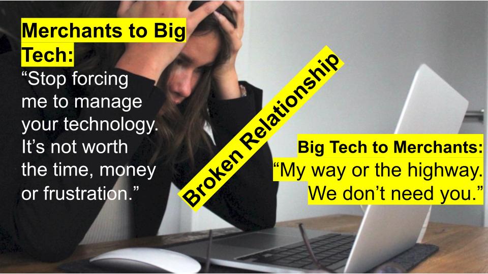 Big Tech doesn't serve local merchants - the relationship is broken