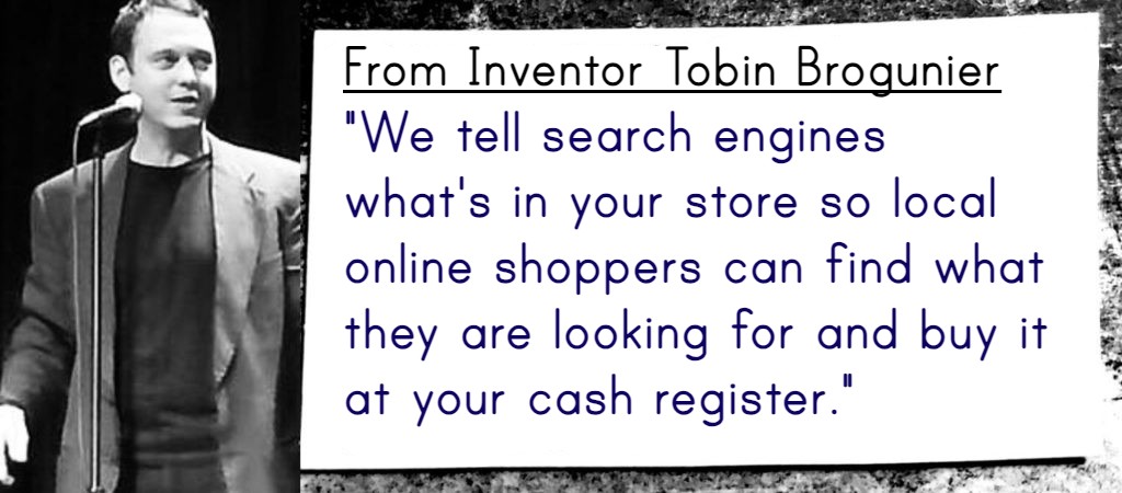 Inventor Tobin Brogunier Statement About Virtual Storefronts