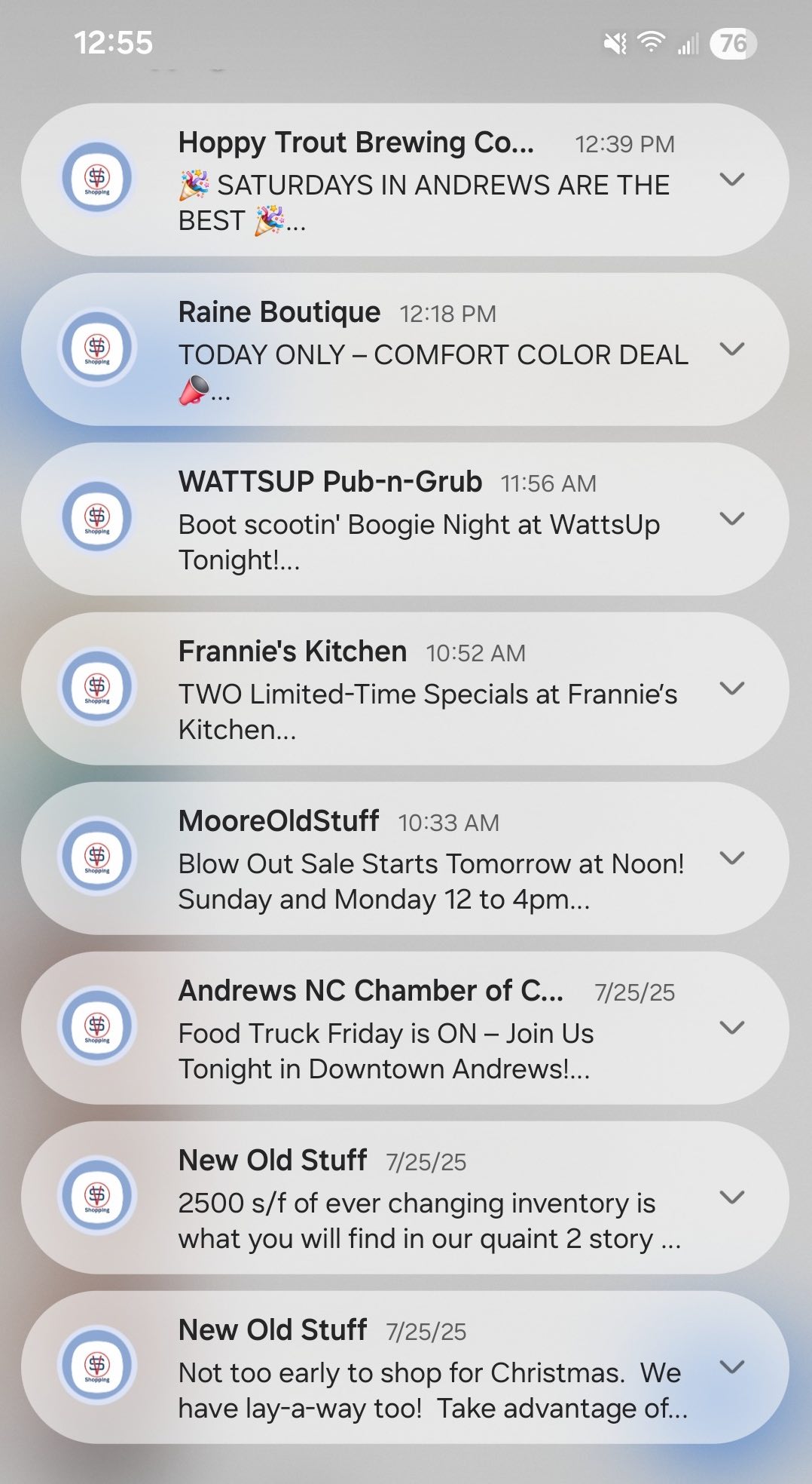 VS app notifications appearing on iPhone lock screen
