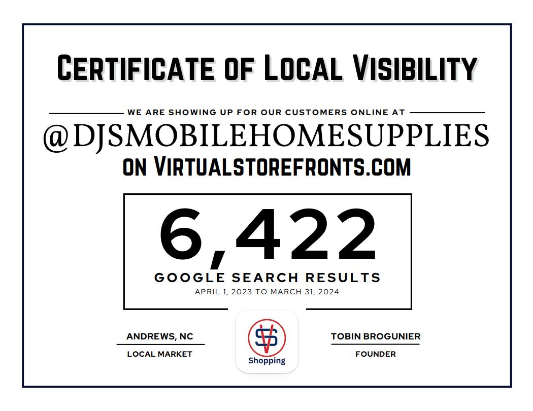 Certificate of Local Visibility