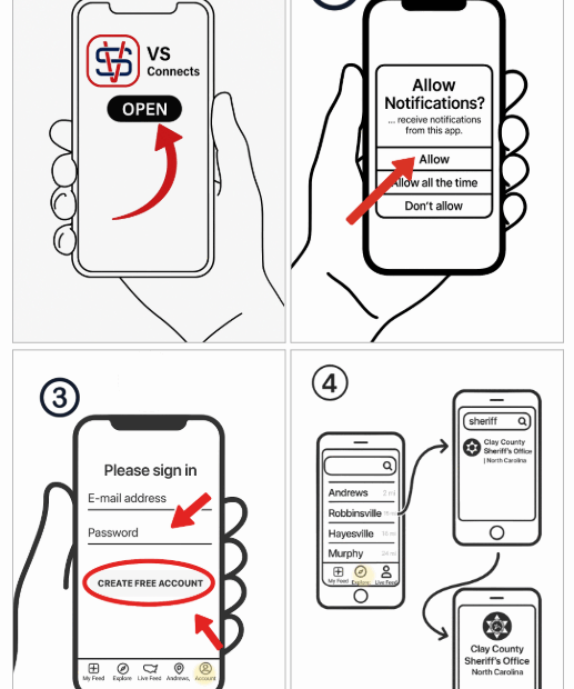 4 steps to sign up for emergency alerts on VS Connects